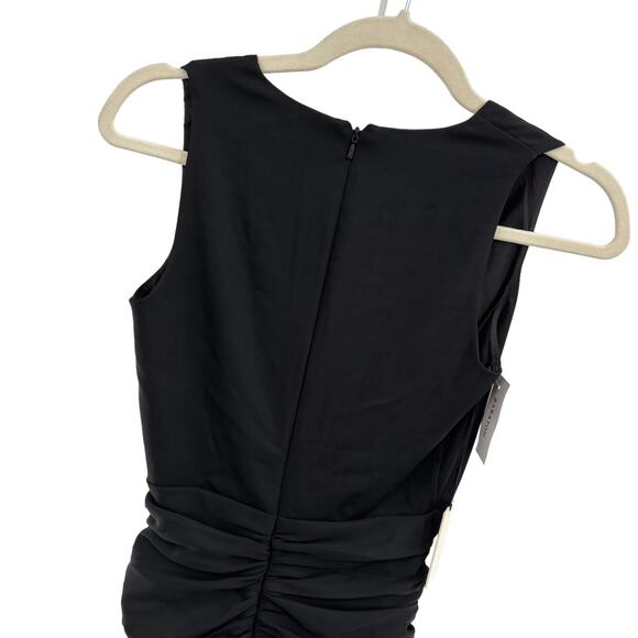 Aritzia Babaton Black Viva Ruched Mini Dress - Picture 8 of 12